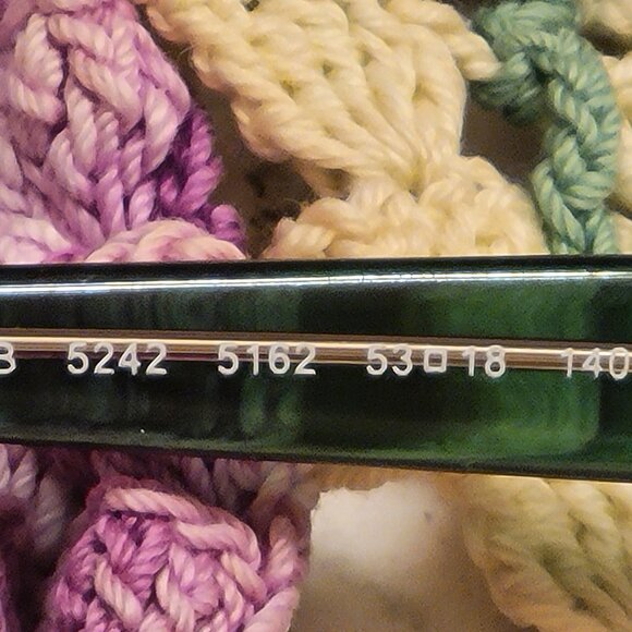 RAY BAN RAYBAN CAT EYE RB 5242 516 EYEGLASSES FRAMES Y2K CLEAR GREEN 53-18-140 - Picture 10 of 14